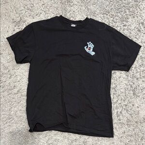 Santa Cruz Skateboards Black Tee with Blue Graphic